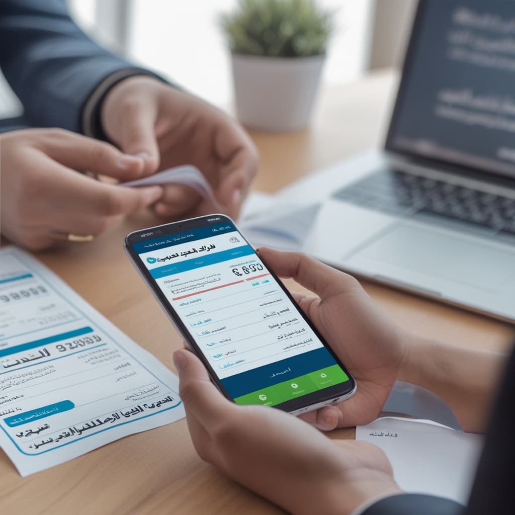 Mobile OCR technology processing mixed English-Arabic receipts for automated expense claims